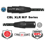 PROFICON CBL M/F 3M XLR CABLE καλώδιο οικονομικό αρσενικό θηλυκό 3p υψηλής ποιότητας studio για επαγγελματική χρήση